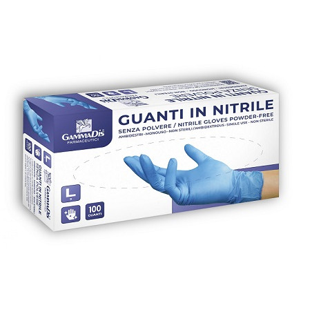 GUANTI NITRILE SENZA POLVERE MEDIUM 100 PEZZI GUANTI NITRILE SENZA POLVERE MEDIUM 100 PEZZI