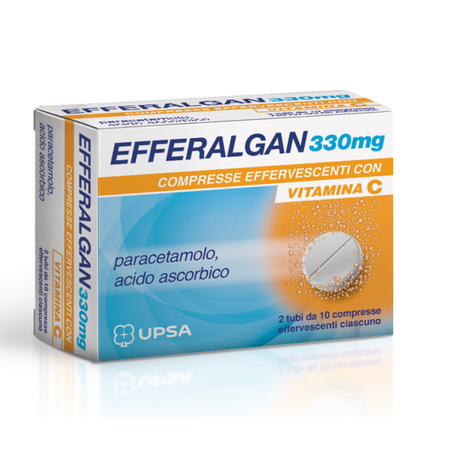 Efferalgan Paracetamolo 20 Compresse Effervescenti 330mg+200mg Efferalgan Paracetamolo 20 Compresse Effervescenti 330mg+200mg