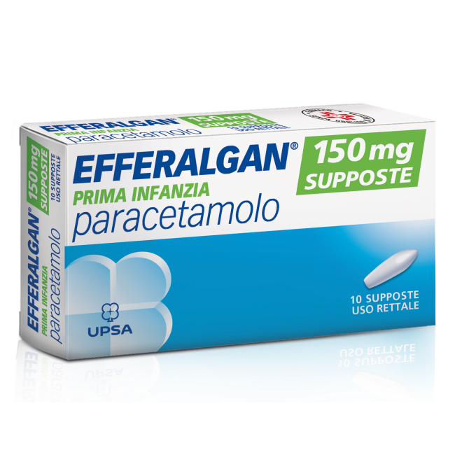 Efferalgan Bambini 10 Supposte 150mg Efferalgan Bambini 10 Supposte 150mg