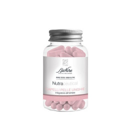 Flacone da 60 capsule di Bionike Nutraceutical Capelli Pelle Unghie, integratore ad azione anti età.