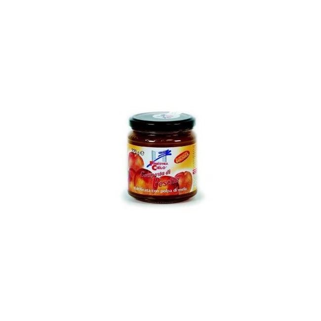COMPOSTA DI PESCHE BIO CON POLPA DI MELA 320 G COMPOSTA DI PESCHE BIO CON POLPA DI MELA 320 G