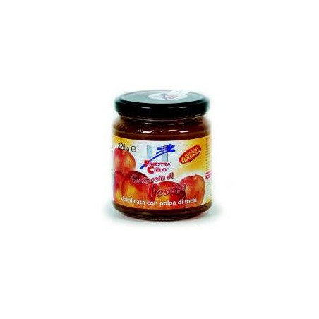 COMPOSTA DI PESCHE BIO CON POLPA DI MELA 320 G COMPOSTA DI PESCHE BIO CON POLPA DI MELA 320 G