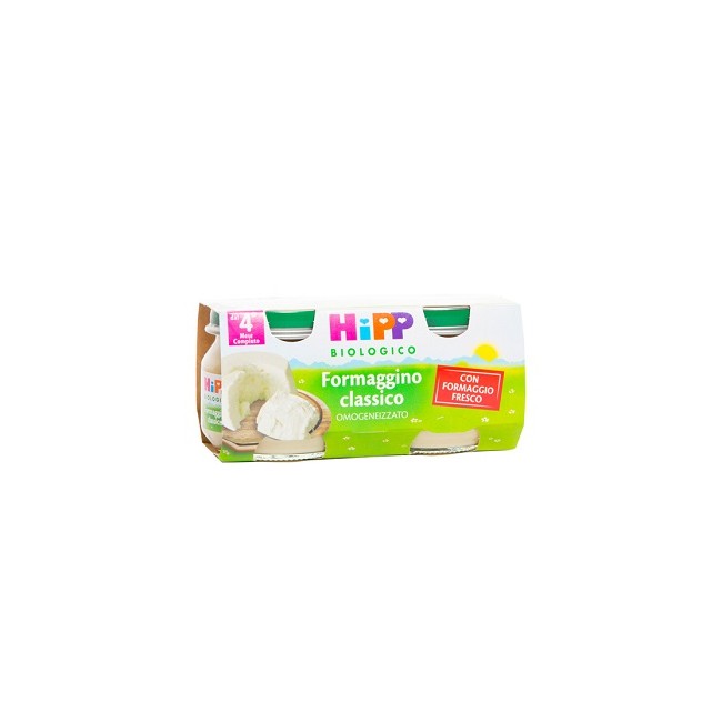 HIPP BIO OMOGENEIZZATO FORMAGGINO CLASSICO 2X80 G HIPP BIO OMOGENEIZZATO FORMAGGINO CLASSICO 2X80 G