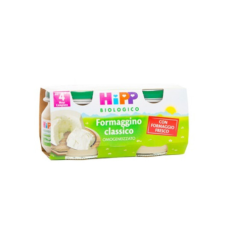 HIPP BIO OMOGENEIZZATO FORMAGGINO CLASSICO 2X80 G HIPP BIO OMOGENEIZZATO FORMAGGINO CLASSICO 2X80 G