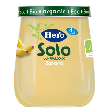 HERO SOLO OMOGENEIZZATO BANANA 100% BIO 120 G HERO SOLO OMOGENEIZZATO BANANA 100% BIO 120 G