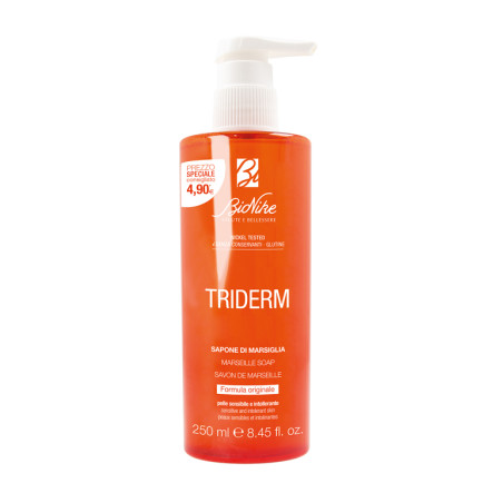 Flacone da 250 ml di Bionike Triderm Sapone di Marsiglia
