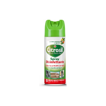 Flacone Spray da 300 ml di Citrosil Spray Disinfettante Casa Profumazione Agrumi Flacone Spray da 300 ml di Citrosil Spray Disinfettante Casa Profumazione Agrumi