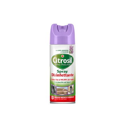 Flacone Spray 300 ml di Citrosil Spray Disinfettante Casa Profumazione Lavanda Flacone Spray 300 ml di Citrosil Spray Disinfettante Casa Profumazione Lavanda