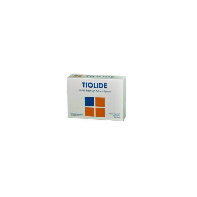 TIOLIDE 20 COMPRESSE DEGLUTIBILI MONOSTRATO FAST SLOW TIOLIDE 20 COMPRESSE DEGLUTIBILI MONOSTRATO FAST SLOW