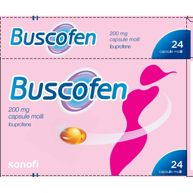 Buscofen Ibuprofene 200 Mg Farmaco Per Dolori Mestruali 24 Capsule Molli Buscofen Ibuprofene 200 Mg Farmaco Per Dolori Mestruali 24 Capsule Molli