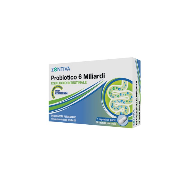 ZENTIVA PROBIOTICO 6 MILIARDI 24 CAPSULE VEGETALI ZENTIVA PROBIOTICO 6 MILIARDI 24 CAPSULE VEGETALI