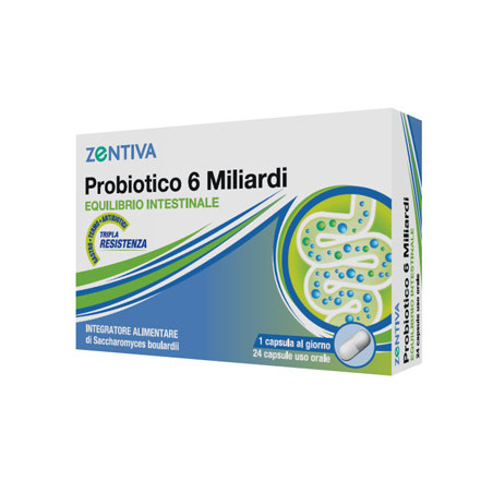 ZENTIVA PROBIOTICO 6 MILIARDI 24 CAPSULE VEGETALI