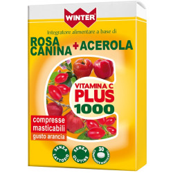 Winter Vitamina C Plus 1000 Rosa Canina + Acerola 30 Compresse Masticabili