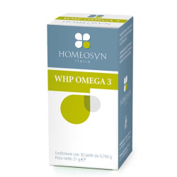 Confezione da 30 perle di Whp Omega 3, integratore per il benessere cardiaco e nervoso.