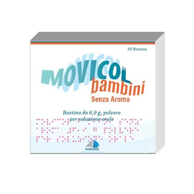 Movicol Bambini 6.9g Polvere Per Soluzione Orale Senza Aroma 20 Bustine Movicol Bambini 6.9g Polvere Per Soluzione Orale Senza Aroma 20 Bustine