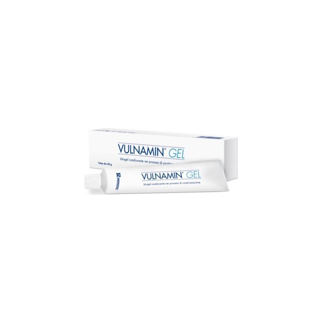 VULNAMIN MEDICAZIONE INTERATTIVA IN GEL A BASE DI AMINOACIDICOSTITUTIVI DEL COLLAGENE E SODIO JALURONATO TUBO 50 G VULNAMIN MEDICAZIONE INTERATTIVA IN GEL A BASE DI AMINOACIDICOSTITUTIVI DEL COLLAGENE E SODIO JALURONATO TUBO 50 G