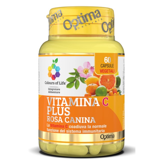 COLOURS OF LIFE VITAMINA C PLUS ROSA CANINA 60 CAPSULE VEGETALI 724 MG COLOURS OF LIFE VITAMINA C PLUS ROSA CANINA 60 CAPSULE VEGETALI 724 MG