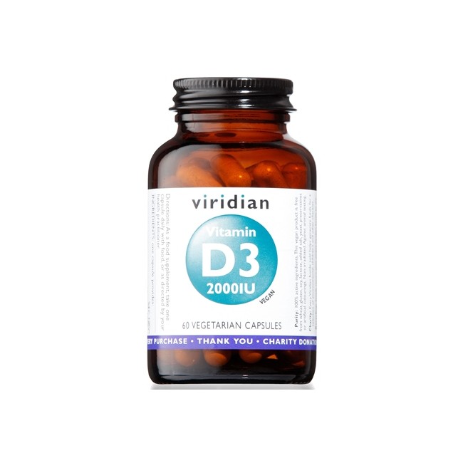 VIRIDIAN VITAMIN D3 2000IU 60CPS VIRIDIAN VITAMIN D3 2000IU 60CPS
