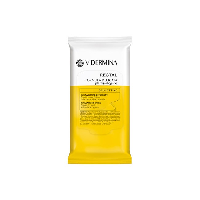VIDERMINA RECTAL SALVIETTINE 15 PEZZI VIDERMINA RECTAL SALVIETTINE 15 PEZZI
