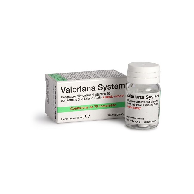 VALERIANA SYSTEM 70 COMPRESSE VALERIANA SYSTEM 70 COMPRESSE
