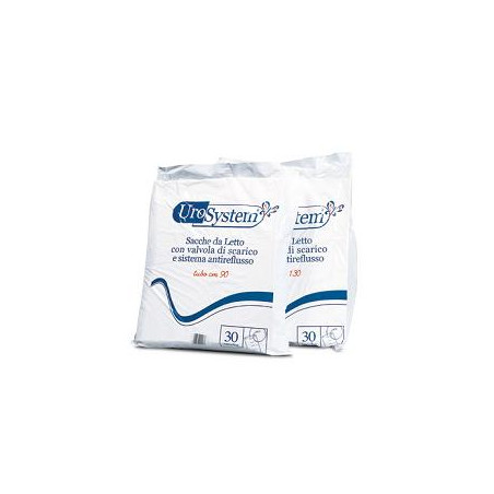 SACCA DI DRENAGGIO DA LETTO PER INCONTINENZA UROSYSTEM TUBO 90 CM CON SCARICO 30 PEZZI SACCA DI DRENAGGIO DA LETTO PER INCONTINENZA UROSYSTEM TUBO 90 CM CON SCARICO 30 PEZZI