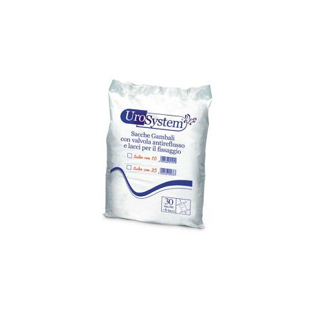 SACCA DI DRENAGGIO DA GAMBA PER INCONTINENZA UROSYSTEM TUBO 35 CM 30 PEZZI SACCA DI DRENAGGIO DA GAMBA PER INCONTINENZA UROSYSTEM TUBO 35 CM 30 PEZZI