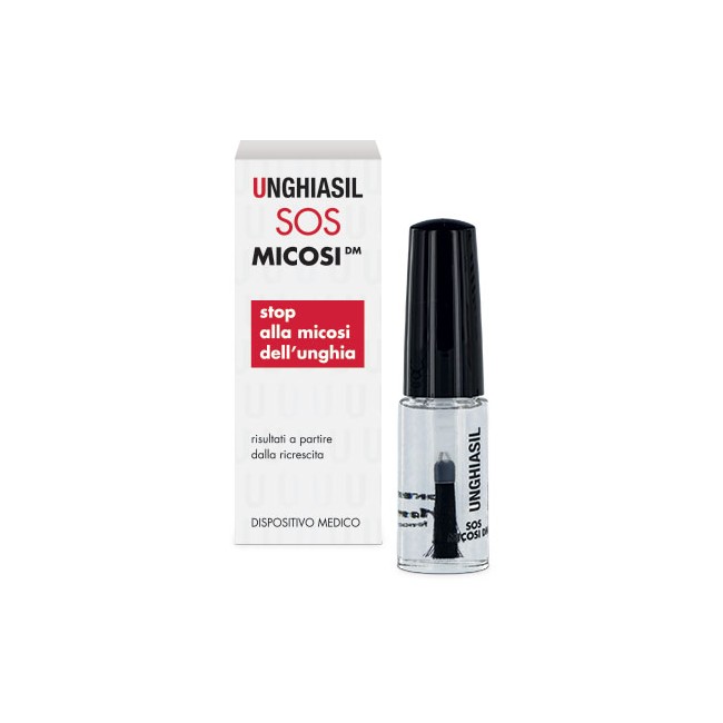 ANTIMICOTICO UNGHIASIL SOS MICOSI IN FLACONE DI VETRO 5 ML CON PENNELLO APPLICATORE + ASTUCCIO ANTIMICOTICO UNGHIASIL SOS MICOSI IN FLACONE DI VETRO 5 ML CON PENNELLO APPLICATORE + ASTUCCIO
