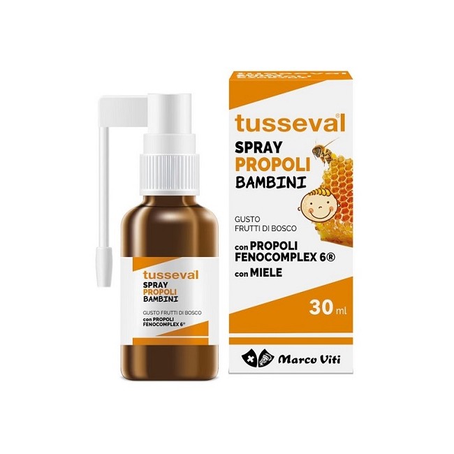 TUSSEVAL GOLA PROPOLI SPRAY PER BAMBINI 30 ML TUSSEVAL GOLA PROPOLI SPRAY PER BAMBINI 30 ML