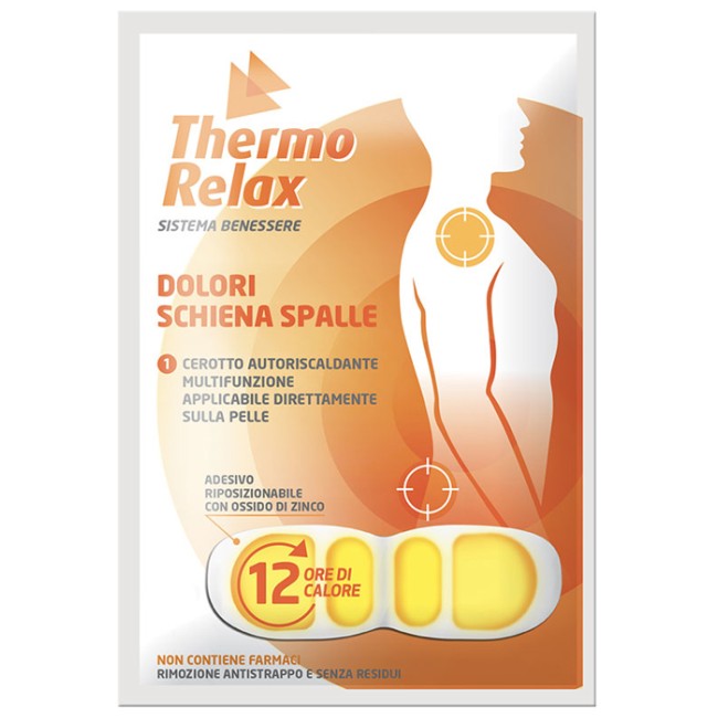 THERMORELAX CEROTTO AUTORISCALDANTE DOLORE SCHIENA/SPALLE 1 PEZZO THERMORELAX CEROTTO AUTORISCALDANTE DOLORE SCHIENA/SPALLE 1 PEZZO