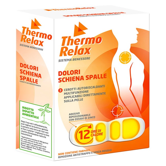 Thermorelax Cerotto Autoriscaldante Dolore Schiena-spalle 3 Pezzi