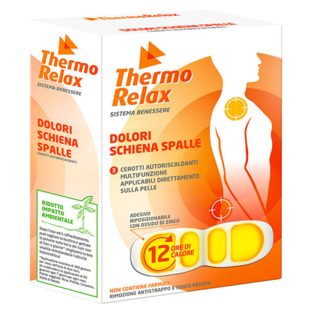Thermorelax Cerotto Autoriscaldante Dolore Schiena-spalle 3 Pezzi