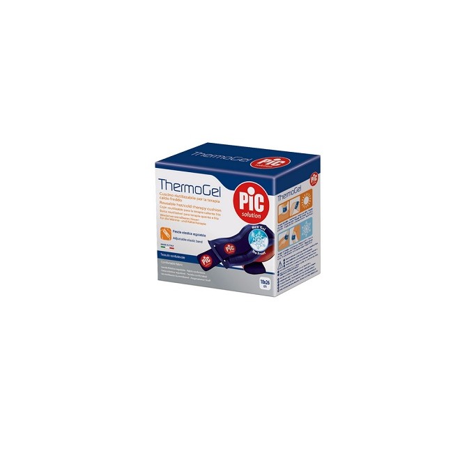 THERMOGEL CUSCINO TERAPIA CALDO FREDDO 10X26 CM CON FASCIA ELASTICA THERMOGEL CUSCINO TERAPIA CALDO FREDDO 10X26 CM CON FASCIA ELASTICA