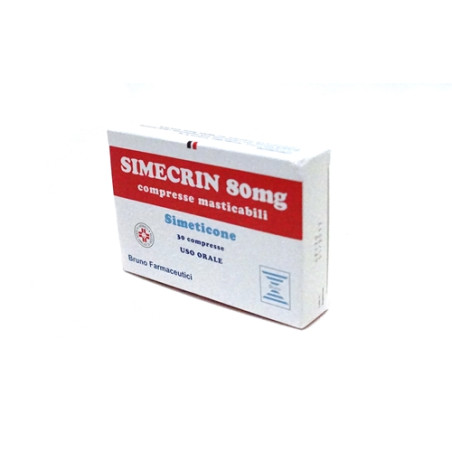 Simecrin 80mg Per Gonfiore Addominale E Meteorismo 30 Compresse Masticabili Simecrin 80mg Per Gonfiore Addominale E Meteorismo 30 Compresse Masticabili