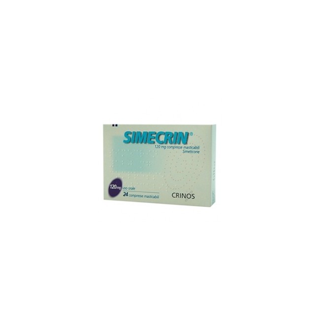 Simecrin 120mg Per Gonfiore Addominale E Meteorismo 24 Compresse Masticabili Simecrin 120mg Per Gonfiore Addominale E Meteorismo 24 Compresse Masticabili
