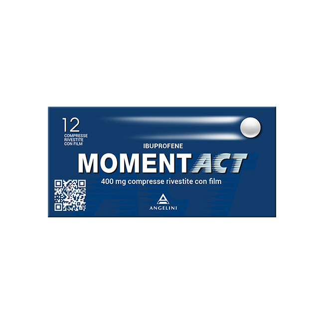 MomentACT 400mg Ibuprofene 12 Compresse Rivestite MomentACT 400mg Ibuprofene 12 Compresse Rivestite