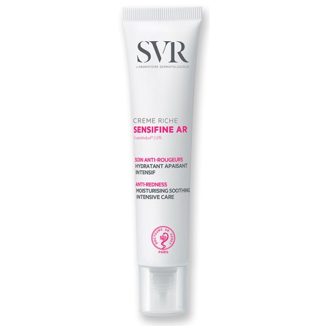Tubo da 40 ml di Svr Sensifine Ar Creme Riche trattamento nutriente per pelle sensibile. Tubo da 40 ml di Svr Sensifine Ar Creme Riche trattamento nutriente per pelle sensibile.