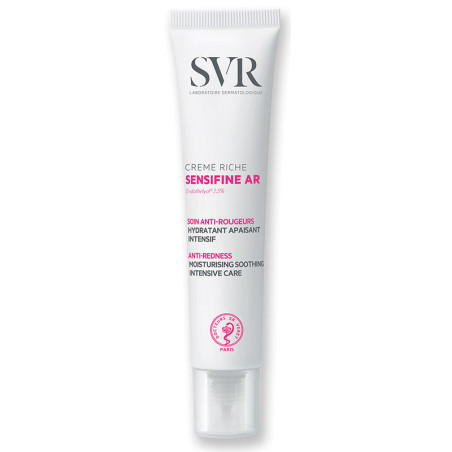 Tubo da 40 ml di Svr Sensifine Ar Creme Riche trattamento nutriente per pelle sensibile.