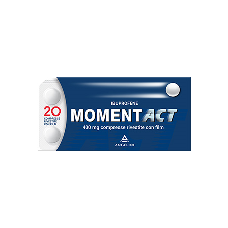 Momentact Farmaco Per Dolori Infiammazioni Mal Di Testa Ibuprofene 400 Mg 20 Compresse Momentact Farmaco Per Dolori Infiammazioni Mal Di Testa Ibuprofene 400 Mg 20 Compresse