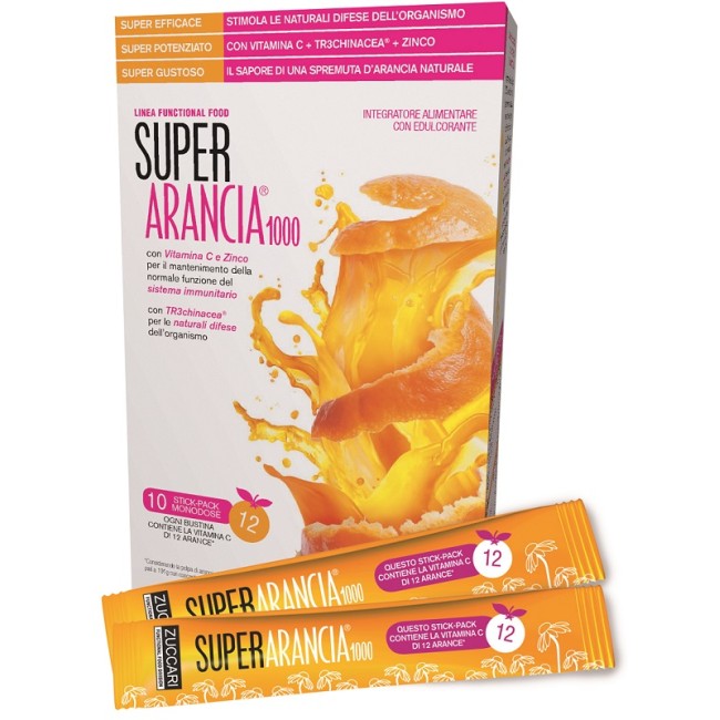 SUPER ARANCIA 1000 10 STICK PACK MONODOSE *** SUPER ARANCIA 1000 10 STICK PACK MONODOSE ***