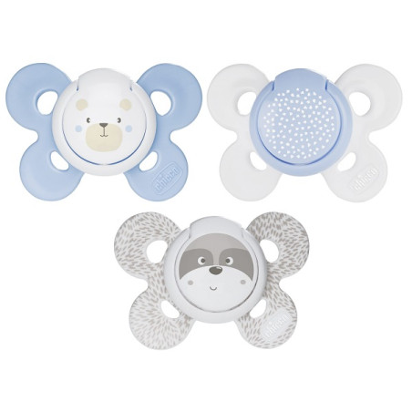 Chicco Succhietto Comfort Boy Silicone 2-6 Mesi 2 Pezzi Chicco Succhietto Comfort Boy Silicone 2-6 Mesi 2 Pezzi