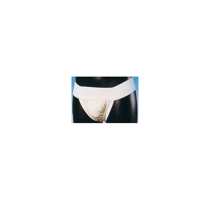 SOSPENSORIO ELASTICIZZATO MISURA 2 CON FASCIA ADDOMINALE ALTA 6CM, REALIZZATO IN COTONE JERSEY ED ELASTICO. BORSA TRIANGOLARE PO SOSPENSORIO ELASTICIZZATO MISURA 2 CON FASCIA ADDOMINALE ALTA 6CM, REALIZZATO IN COTONE JERSEY ED ELASTICO. BORSA TRIANGOLARE PO