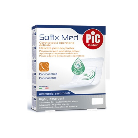 CEROTTO PIC SOFFIX MED IN TNT CON TAMPONE CENTRALE ASSORBENTE STERILE MONOUSO STERILE 25X10 CM ANTIBATTERICO 3 PEZZI CEROTTO PIC SOFFIX MED IN TNT CON TAMPONE CENTRALE ASSORBENTE STERILE MONOUSO STERILE 25X10 CM ANTIBATTERICO 3 PEZZI