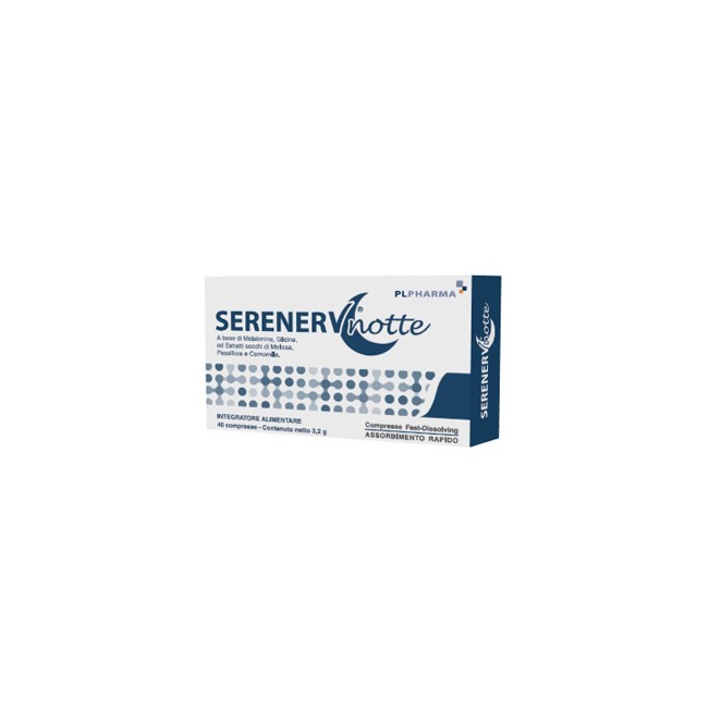 SERENERV NOTTE 40 COMPRESSE 0,8 MG SERENERV NOTTE 40 COMPRESSE 0,8 MG