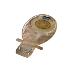 SACCA PER ILEOSTOMIA CON HIDE/AWAY APERTA RICOPERTA IN TESSUTO NON TESSUTO RITAGLIABILE CON VELCRO 10/66MM MISURA MIDI 420ML 30 