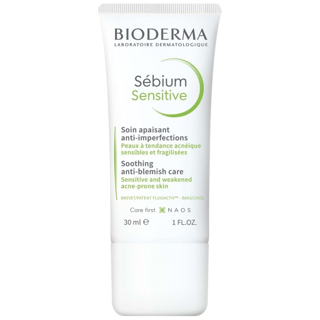 Tubetto da 30 ml di Bioderma Sebium Sensitive Trattamento Lenitivo Per Brufoli Infiammati. Tubetto da 30 ml di Bioderma Sebium Sensitive Trattamento Lenitivo Per Brufoli Infiammati.