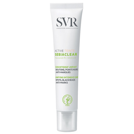 Tubetto da 40 ml di Svr Sebiaclear Active Teintè Crema Colorata Anti-Imperfezione Per Pelle Acneica.
