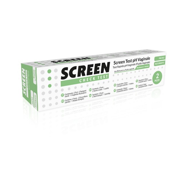 SCREEN TEST PH VAGINALE SCREEN 2 PEZZI SCREEN TEST PH VAGINALE SCREEN 2 PEZZI