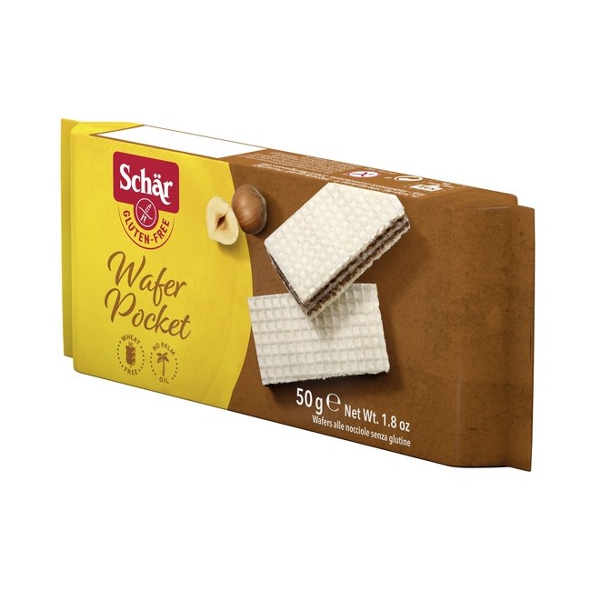 SCHAR WAFER POCKET ALLA NOCCIOLA 50 G SCHAR WAFER POCKET ALLA NOCCIOLA 50 G
