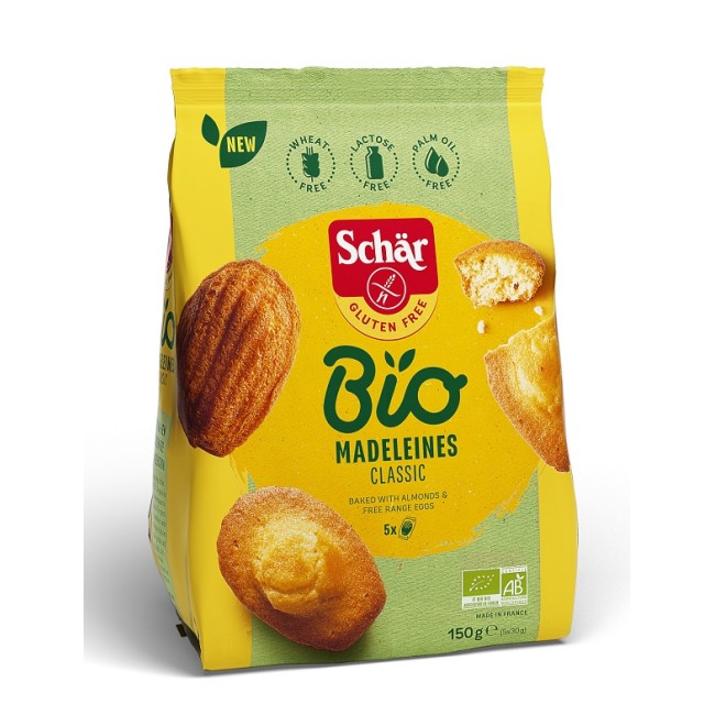 SCHAR BIO MADELEINES CLASSIC 5 MONOPORZIONI DA 30 G SCHAR BIO MADELEINES CLASSIC 5 MONOPORZIONI DA 30 G