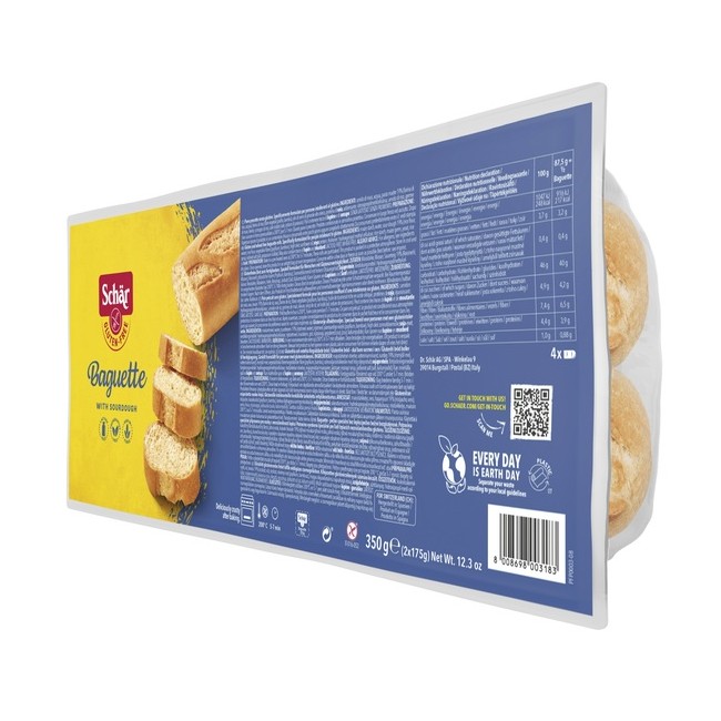 SCHAR BAGUETTE SENZA LATTOSIO 2 X 175 G SCHAR BAGUETTE SENZA LATTOSIO 2 X 175 G